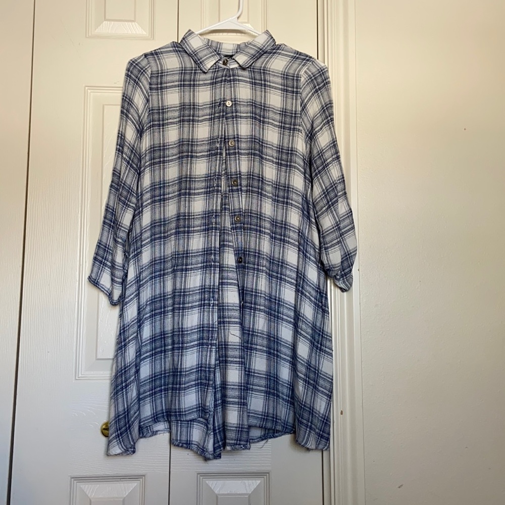 Flannel Mini Dress